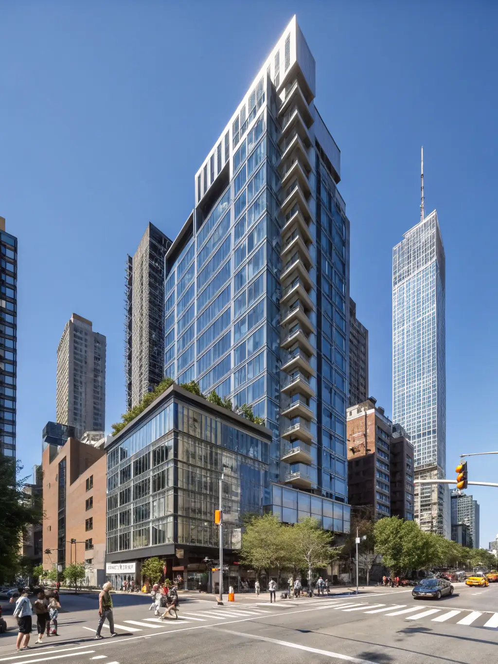 A high-rise office building in New York City, USA, reflecting the company's engagement with the North American market.